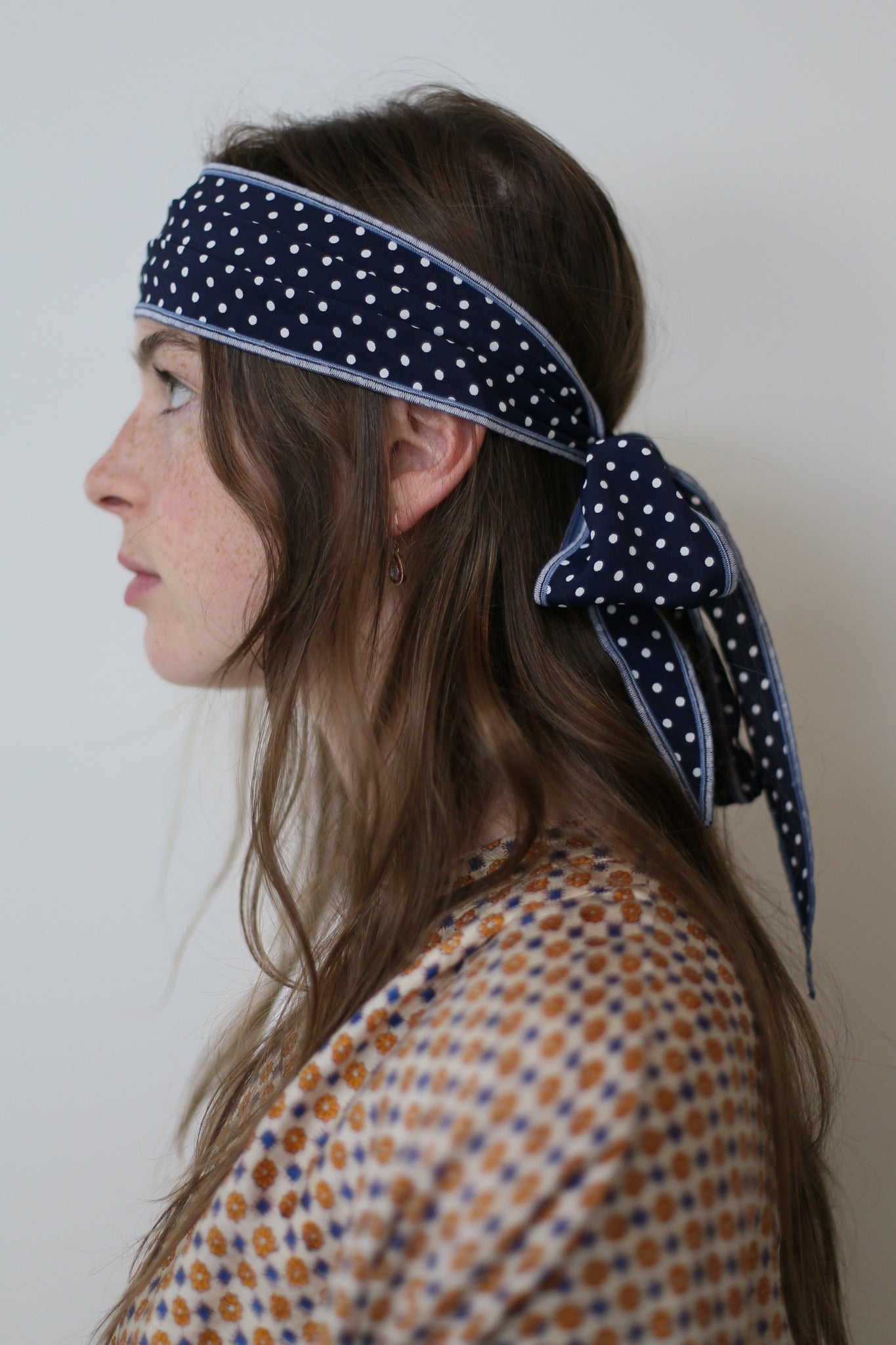 The Jackie - Navy/White Dot - The Little Project 