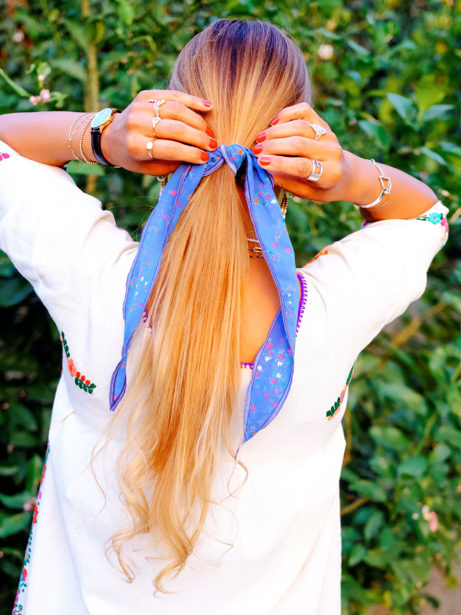 The Dandy - Azure Floral - The Little Project 