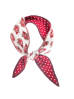 The Dandy - Red Floral + Red/White Dot - The Little Project 