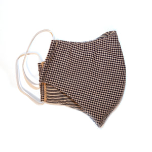 The Mask - Black Gingham/Stripe - The Little Project 