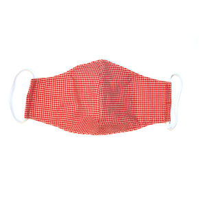 The Mask - Terracotta Gingham/Stripe - The Little Project 
